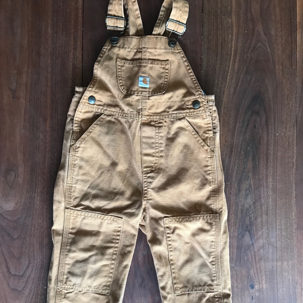 Carhartt kids' 2T double front bib overalls very good condition